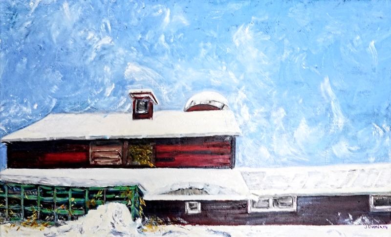 Whippin' Winds - Oil on Canvas - 26x16 - 970.