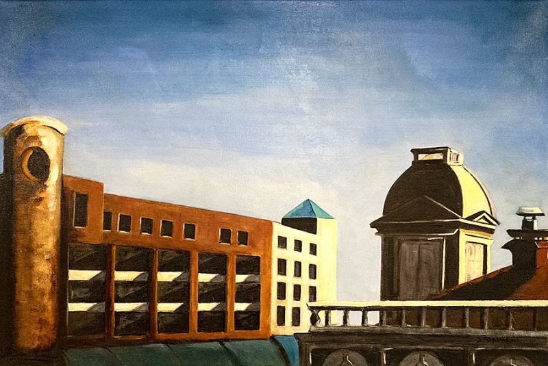 Customs House Portland ME - oil on canvas - 30x20 in. - $1500.