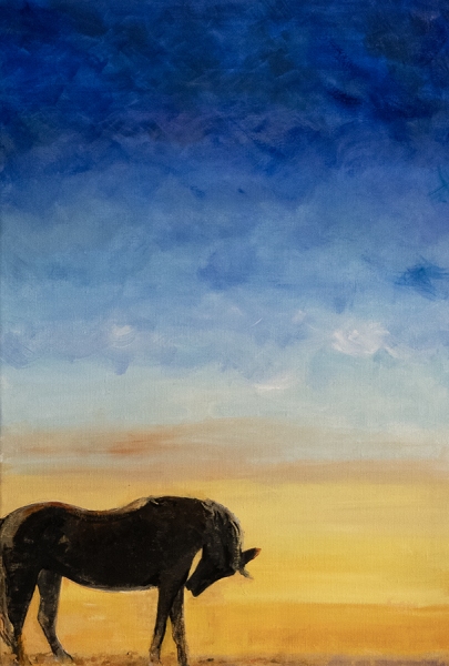 Stillness - oil on canvas - 24x35 - $2000.