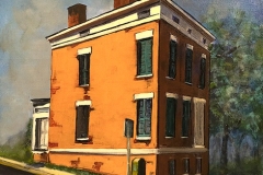 Corner House - oil on canvas - 18x22 in. - $750.