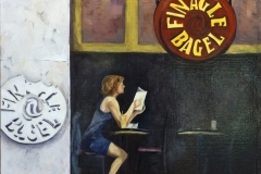 Finagle Bagel - oil on canvas - 22x28 in. - $2100.