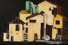 Nature Reclaiming Herself - oil on canvas - 36x24 in. -$3000.