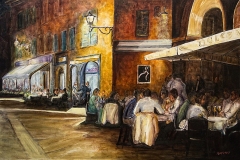 Parma Nights - oil on canvas - 36x24 - $2000.