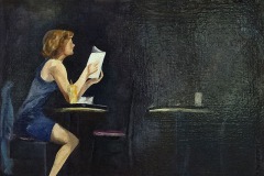 The Reader - oi on canvas  -  22x28 - $1200.