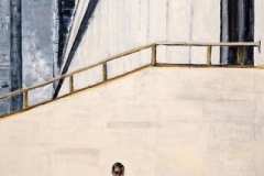 Uber at Penn - oil on canvas - 24x44 in.  $3500.
